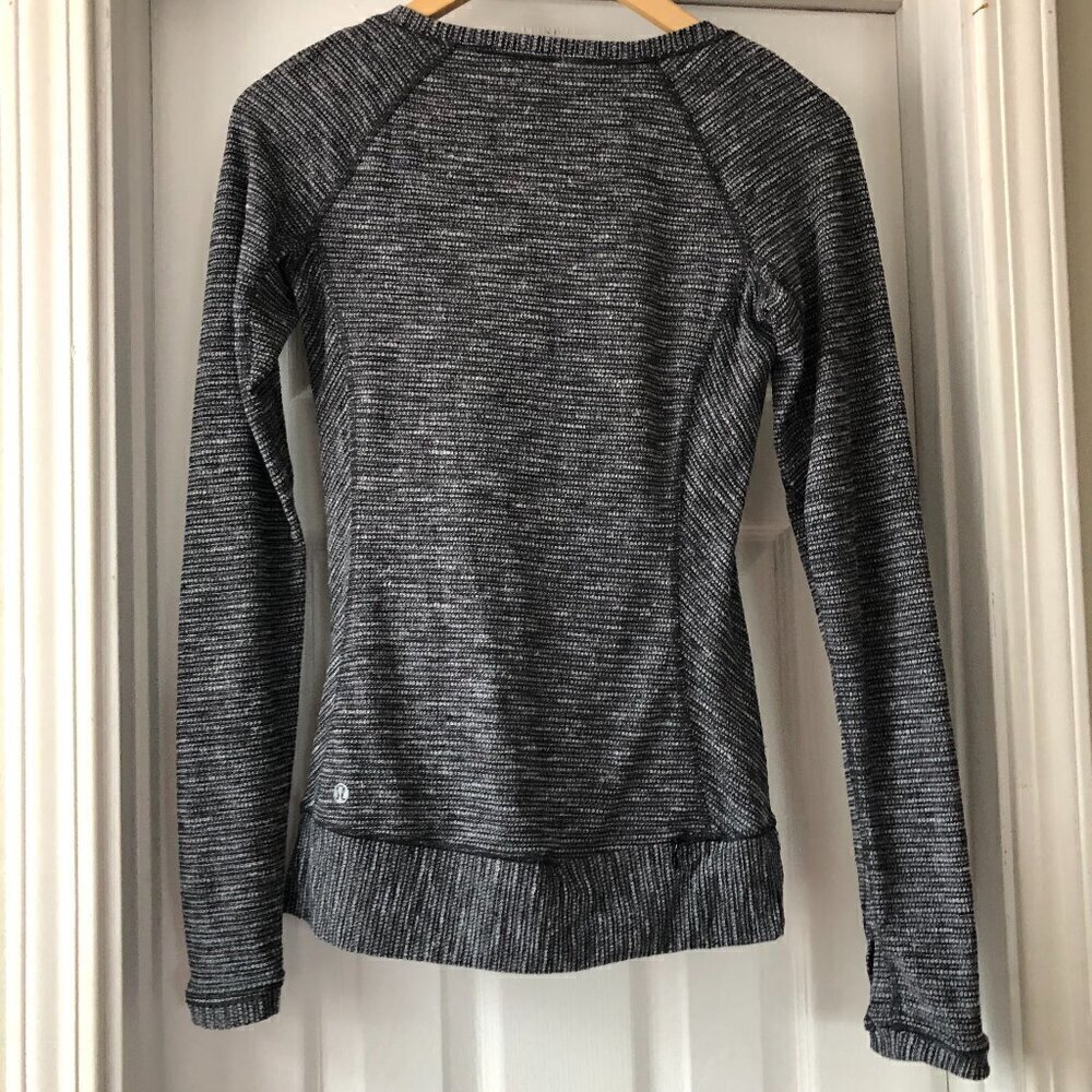 Lululemon Race Your Pace Long Sleeve Pullover Coco Pique Black - Picture 3 of 8